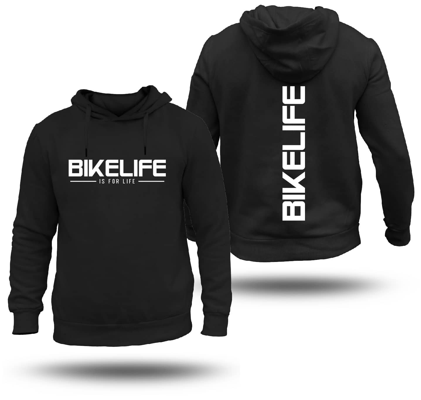 Solid white bike life